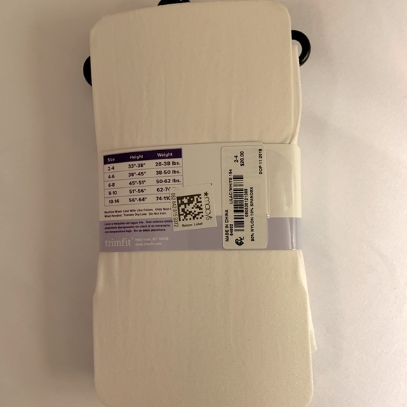 Trimfit 2-4 Toddler tights for girls. - Picture 2 of 3